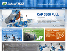 Tablet Screenshot of indusfico.com
